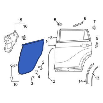 Toyota OE - Rear Right Outer Door Seal