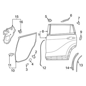 Toyota OE - Rear Door - Door & Components