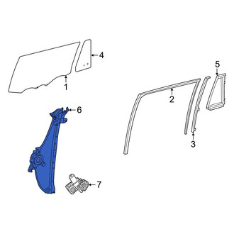 Toyota OE - Rear Right Window Regulator