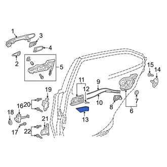 Toyota OE - Front Left Interior Door Handle Screw Cap