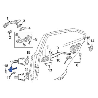 Toyota OE - Rear Left Door Check