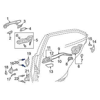Toyota OE - Lower Outer Door Hinge Bolt