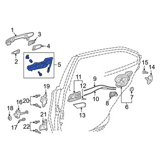 Toyota OE - Rear Left Exterior Door Handle Base
