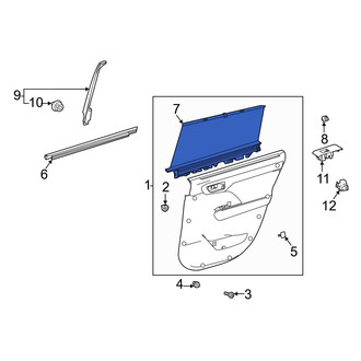 Toyota OE - Rear Left Door Glass Sunshade