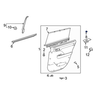 Toyota OE - Door Glass Sunshade Clip
