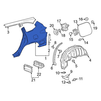 Toyota OE - Rear Left Outer Quarter Panel