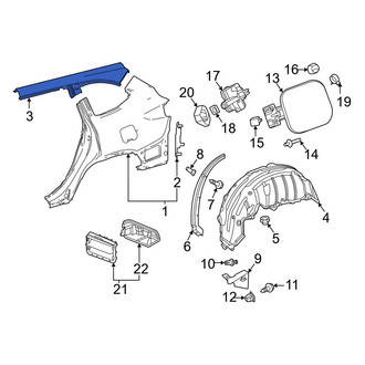 Toyota OE - Left Roof Side Rail
