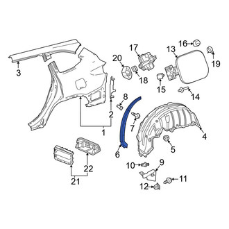 Toyota OE - Left Quarter Panel Seal