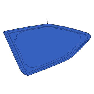 Toyota OE - Rear Left Quarter Glass