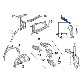 Toyota OE - Left Body D-Pillar