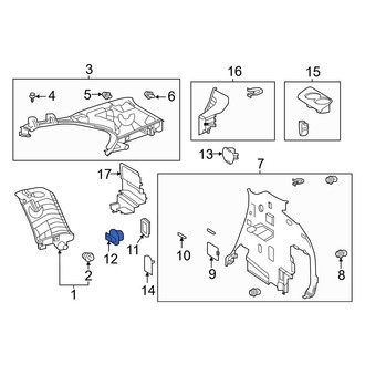 Toyota OE - Rear Coat Hook