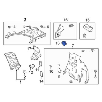Toyota OE - Quarter Panel Trim Cap