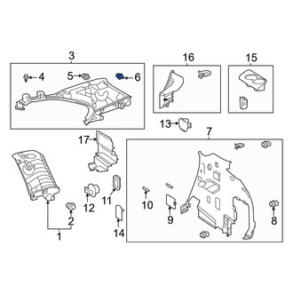 Toyota OE - Liftgate Finish Panel Clip