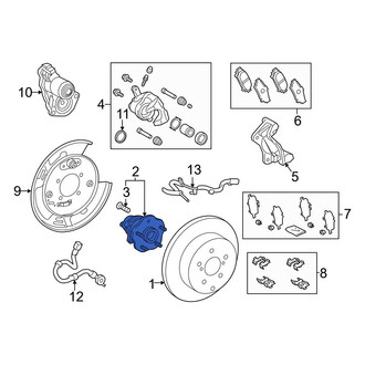 Toyota OE - Rear Wheel Bearing and Hub Assembly