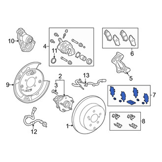 Toyota OE - Rear Disc Brake Pad Shim Kit