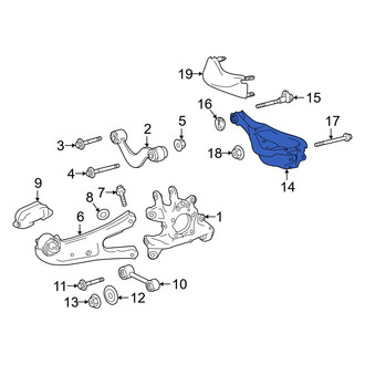 Toyota OE - Rear Right Suspension Control Arm