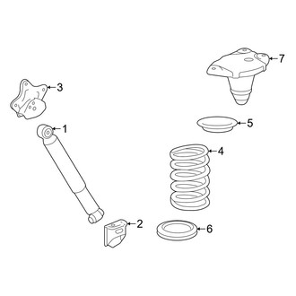 Toyota OE - Rear Suspension - Shocks & Components (FWD)