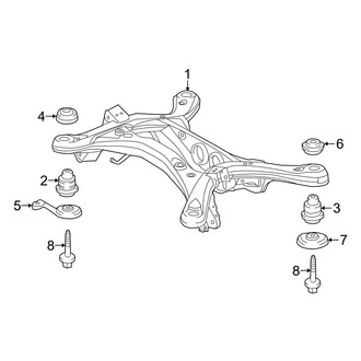 Toyota OE - Rear Suspension - Suspension Mounting (FWD)
