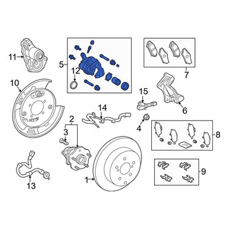 Toyota OE - Rear Left Disc Brake Caliper