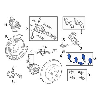 Toyota OE - Rear Disc Brake Pad Shim Kit