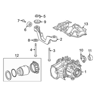 Toyota OE - Rear Suspension - Axle & Differential (W/O Dynamic Torque Vectoring), (XLE)
