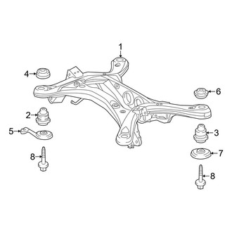 Toyota OE - Rear Suspension - Suspension Mounting (AWD)
