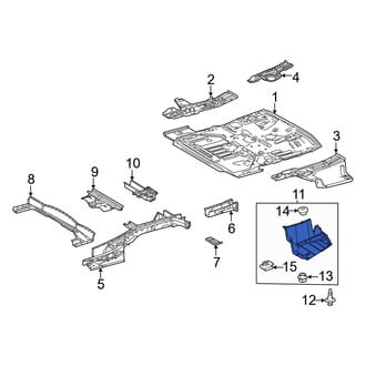 Toyota OE - Rear Left Floor Pan Splash Shield