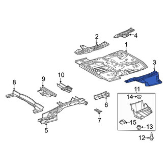 Toyota OE - Rear Left Floor Extension