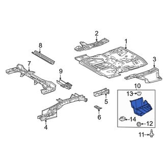 Toyota OE - Rear Left Floor Pan Splash Shield