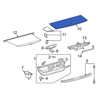Toyota OE - Rear Right Trunk Mat