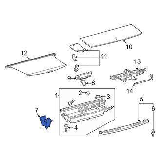 Toyota OE - Rear Outer Trunk Floor Storage Box
