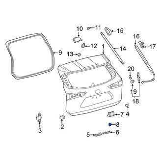 Toyota OE - Liftgate Pull Handle Cap