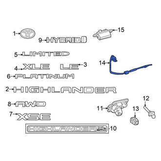 Toyota OE - Rear Liftgate Washer Hose