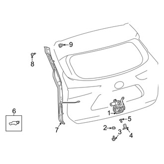 Toyota OE - Lift Gate - Lock & Hardware