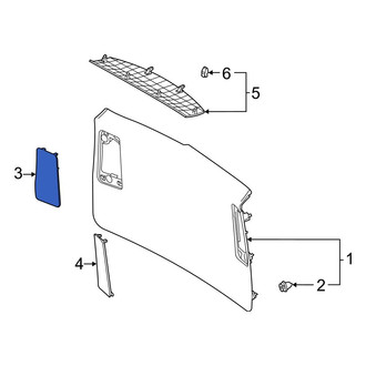 Toyota OE - Rear Right Upper Liftgate Trim Cover
