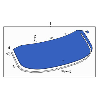 Toyota OE - Rear Liftgate Glass