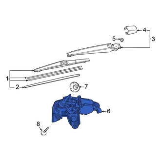 Toyota OE - Rear Wiper Motor
