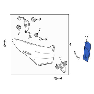 Toyota OE - Rear Left Tail Light Cover