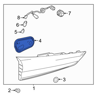 Toyota OE - Left Back Up Light Seal