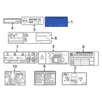 Toyota OE - Emission Label