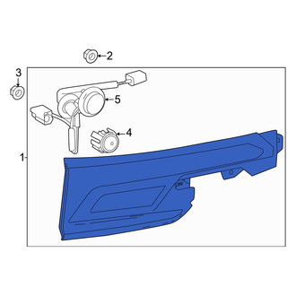 Toyota OE - Rear Right Back Up Light Assembly