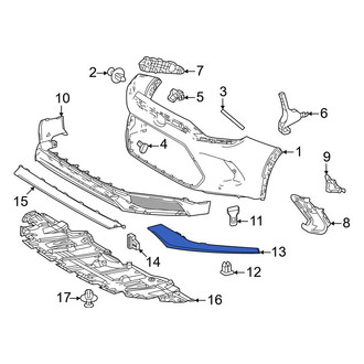 Toyota OE - Front Left Bumper Trim