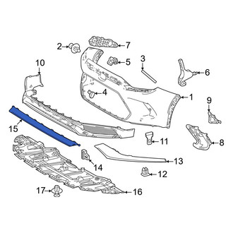 Toyota OE - Front Center Bumper Trim