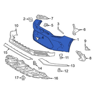 Toyota OE - Front Upper Bumper Cover