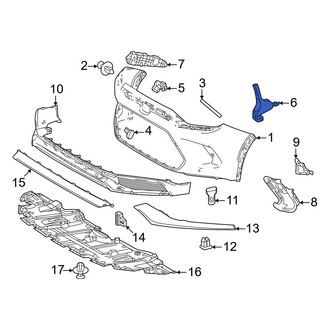 Toyota OE - Front Right Bumper Cover Bracket