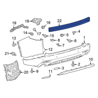 Toyota OE - Rear Bumper Impact Bar