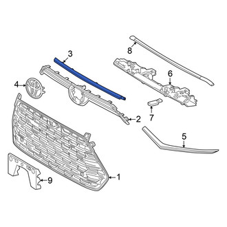 Toyota OE - Front Center Grille Molding