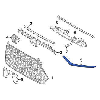 Toyota OE - Front Center Left Grille Molding