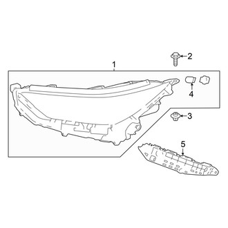 Toyota OE - Front Lamps - Headlamp Components
