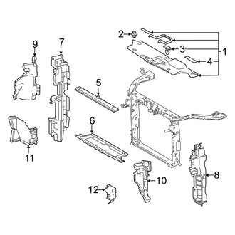 Toyota OE - Radiator Support - Splash Shields